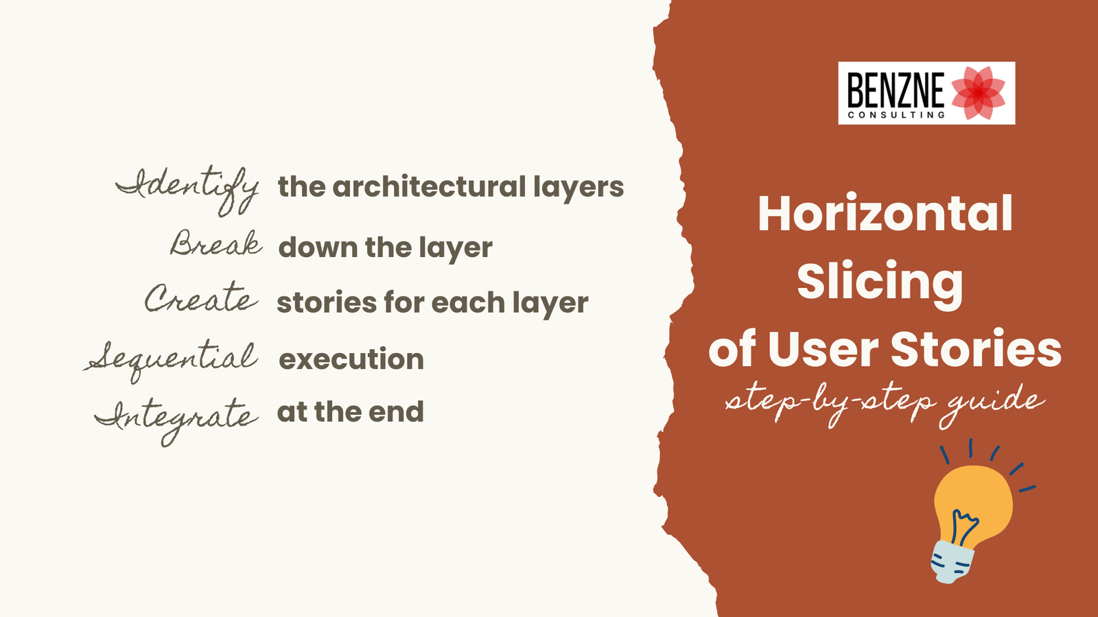 Vertical Slicing and Horizontal Slicing in Agile: User Story Slicing Techniques 5 Horizontal slicing of user story