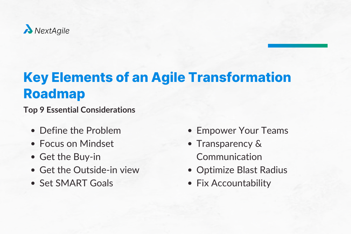 Key Elements of an Agile Transformation Roadmap Top 9 Essential Considerations