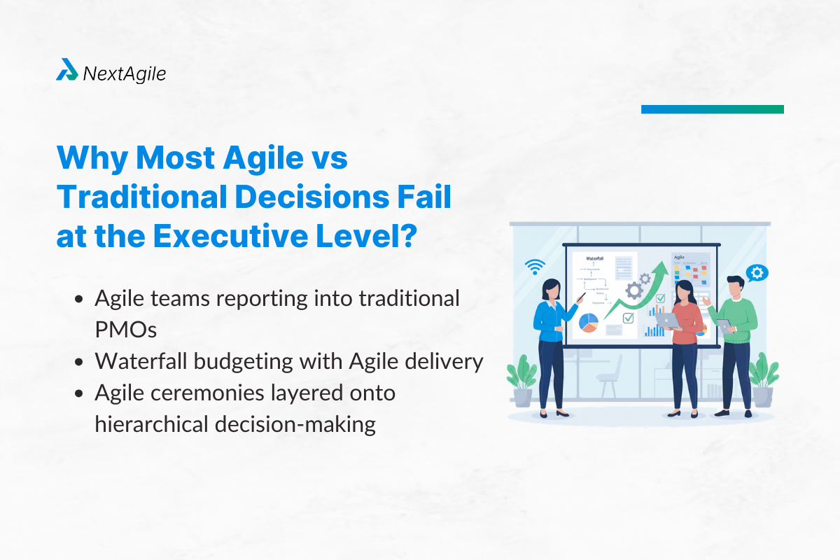 Why Most Agile vs Traditional Decisions Fail at the Executive Level